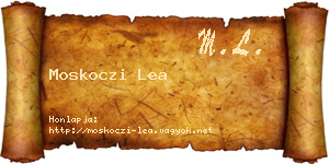 Moskoczi Lea névjegykártya